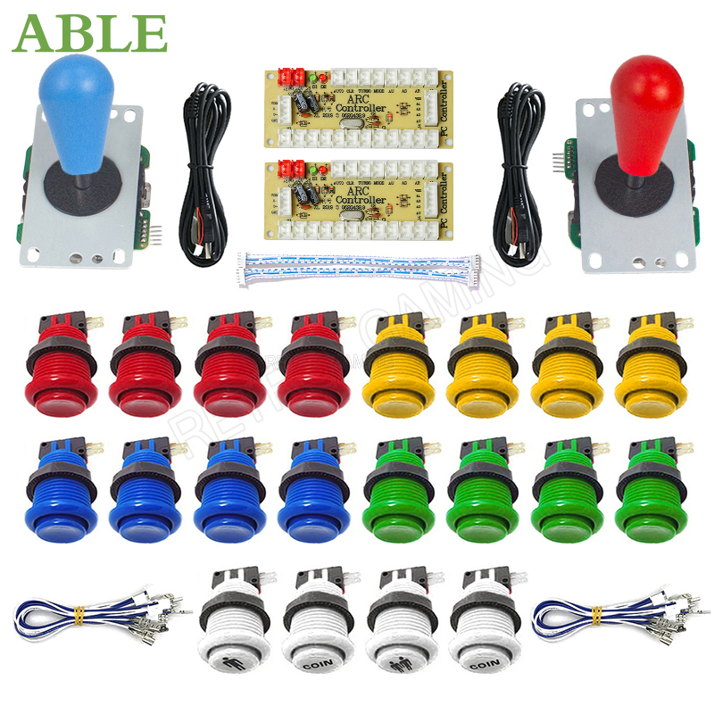 Arcade Button Kit - Arcade 2 Player Zero Delay Kit
