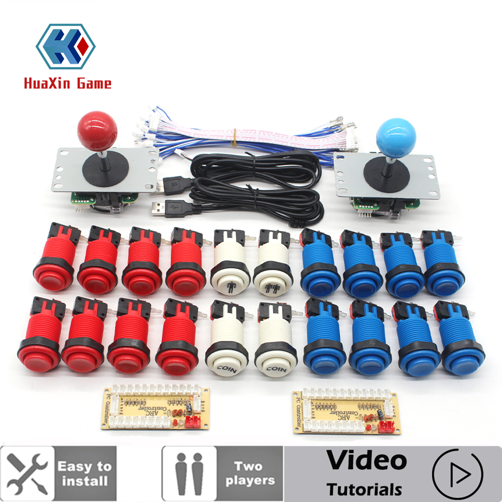 Arcade Button Kit - Arcade DIY KIT American Style SANWA