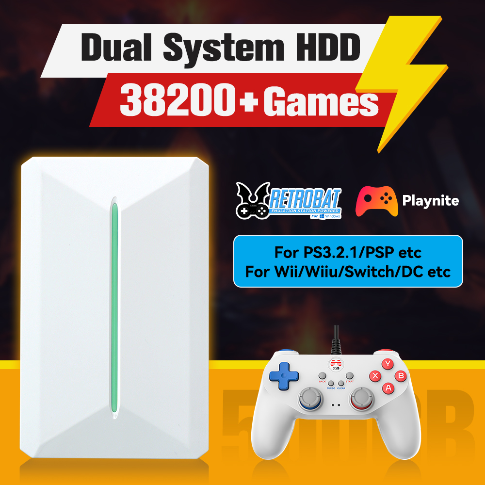 Retro Gaming Hdmi - Retrobat＆Playnite System HDD Retro Game Console