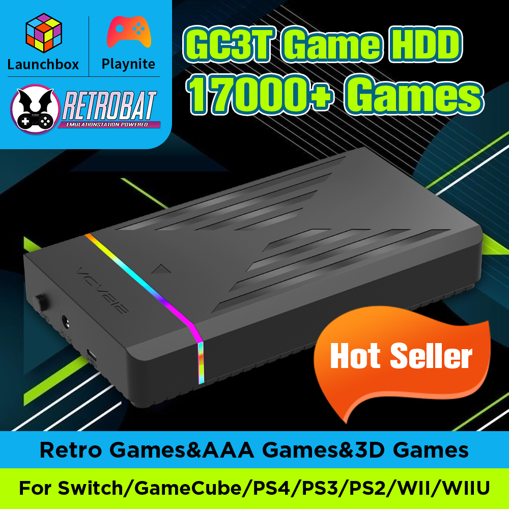 Retro Gaming Com - 3TB Retro Gaming Hard Drive With