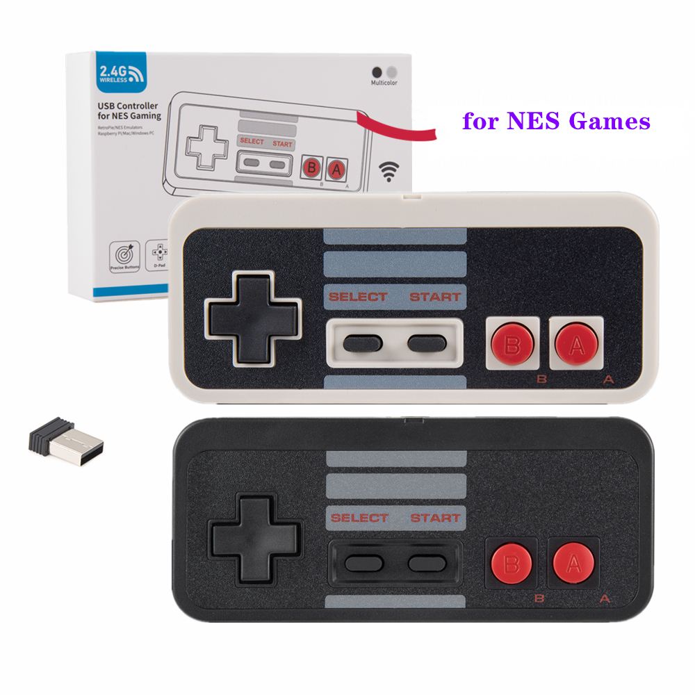 Retro Gaming Joystick - 2.4 GHz Wireless Controller for NES