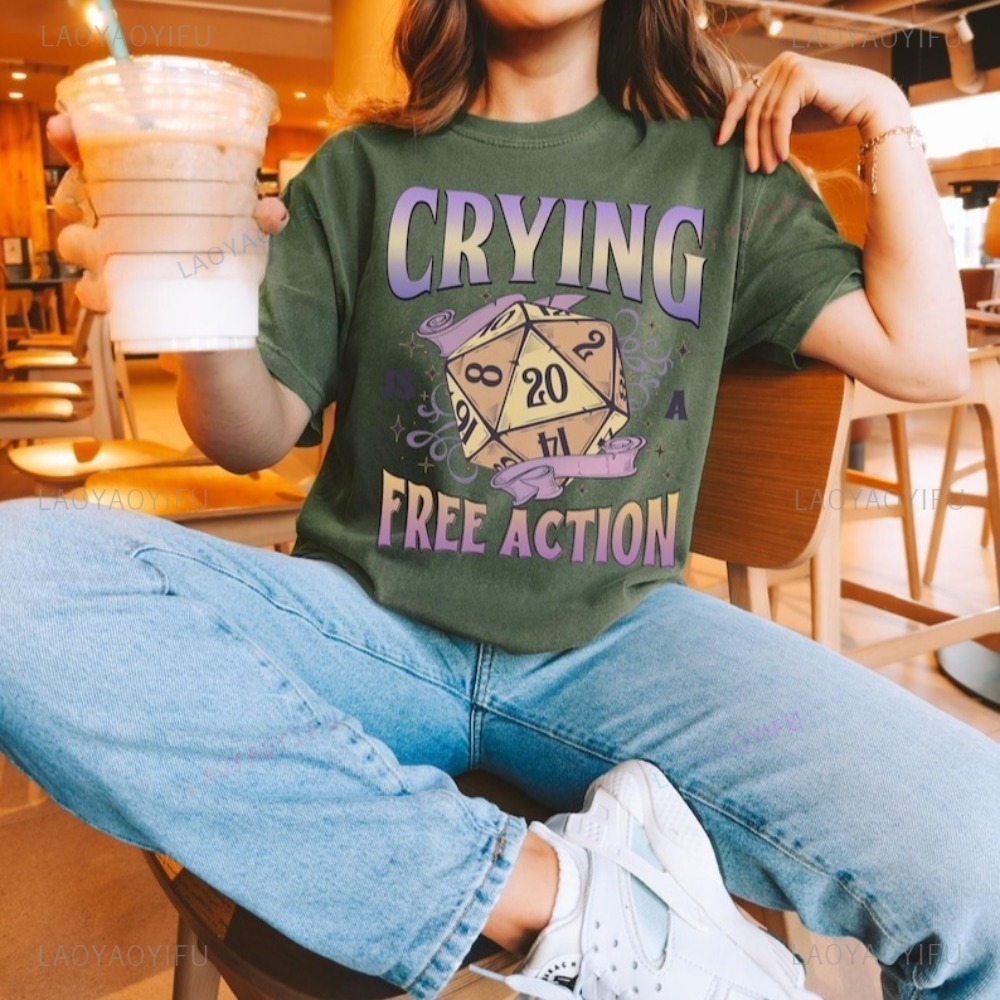 Funny DnD Crying Is A Free Act – Retro Gaming Fun recenzja i cena