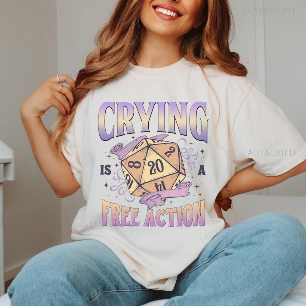 Funny DnD Crying Is A Free Act – Retro Gaming Fun recenzja i cena