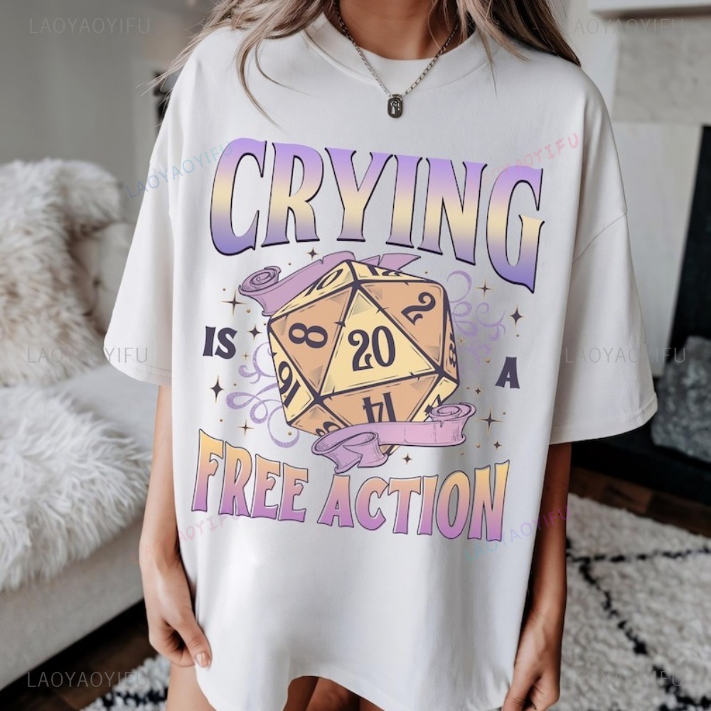 Funny DnD Crying Is A Free Act – Retro Gaming Fun recenzja i cena