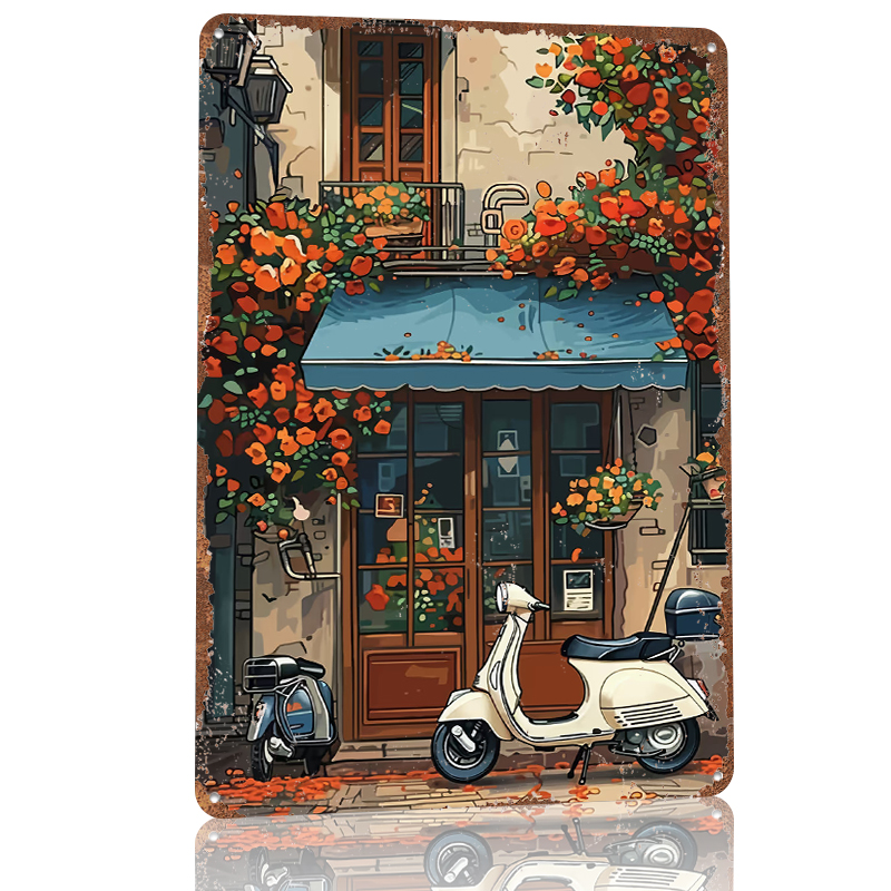 Vintage Scooter Shop Poster Cu – Retro Gaming At recenzja i cena