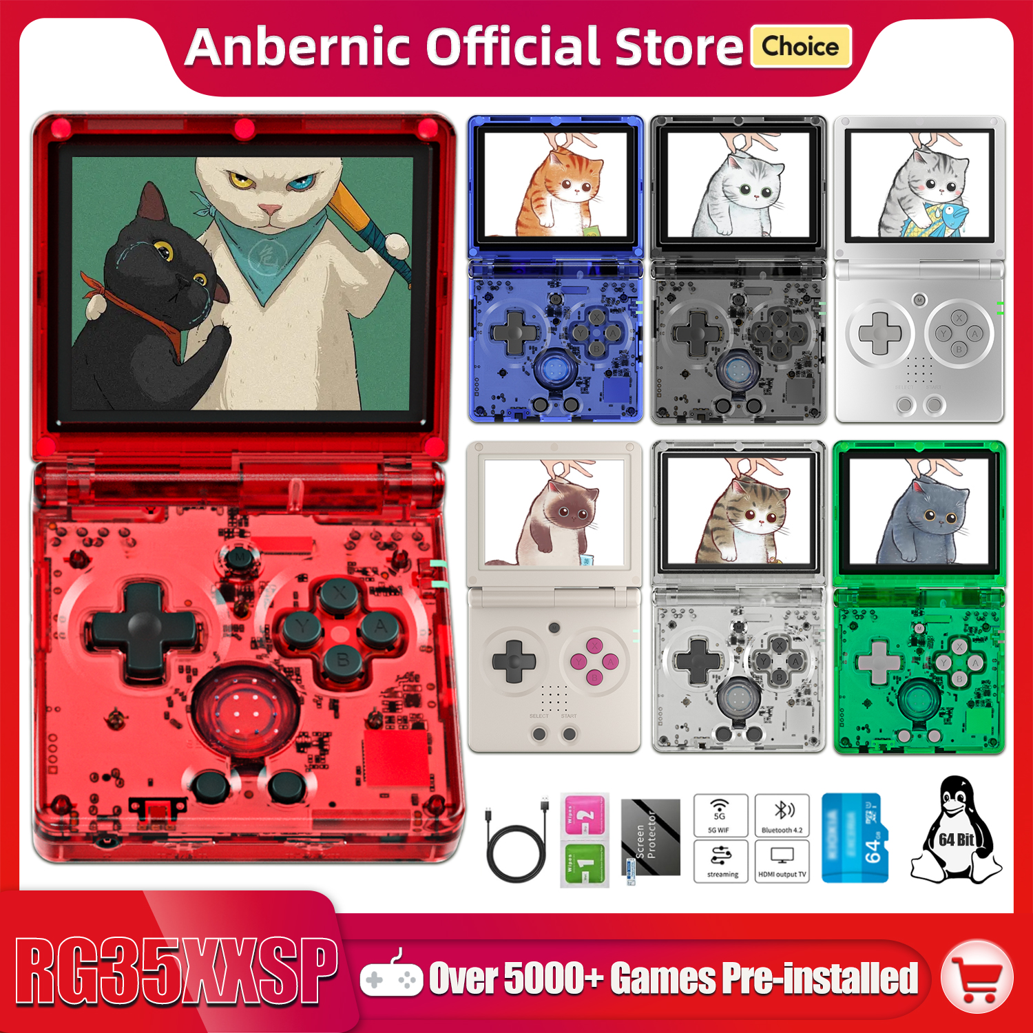 Anbernic NEW RG35XXSP Flip Han – Retro Gaming Hdmi recenzja i cena