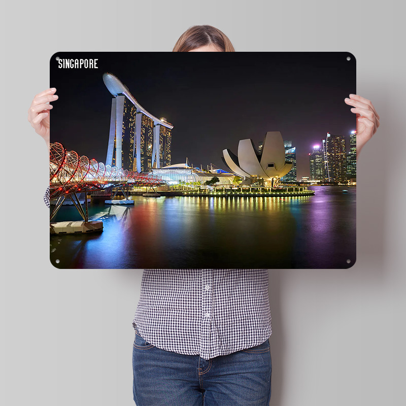 Singapore Skyline At Night Pos – Retro Gaming At recenzja i cena