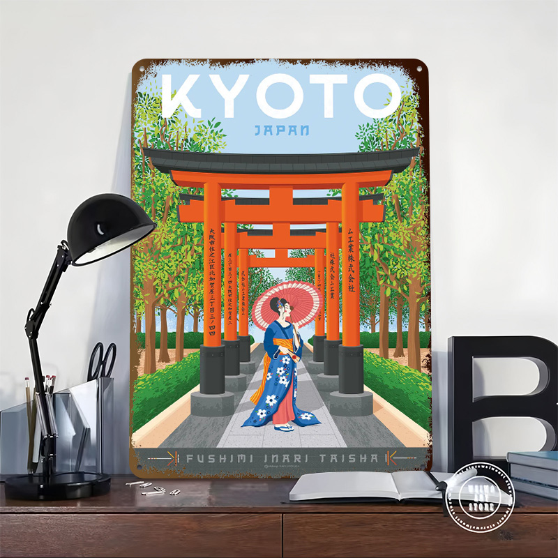 Kyoto Japan Travel Poster Cust – Retro Gaming Kyoto recenzja i cena