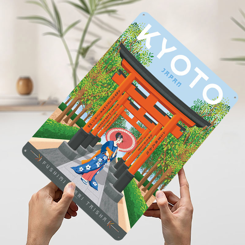 Kyoto Japan Travel Poster Cust – Retro Gaming Kyoto recenzja i cena