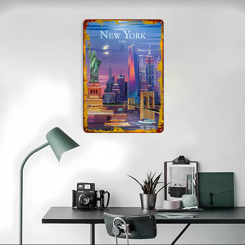 New York City Skyline Tin Post – Retro Gaming York recenzja i cena