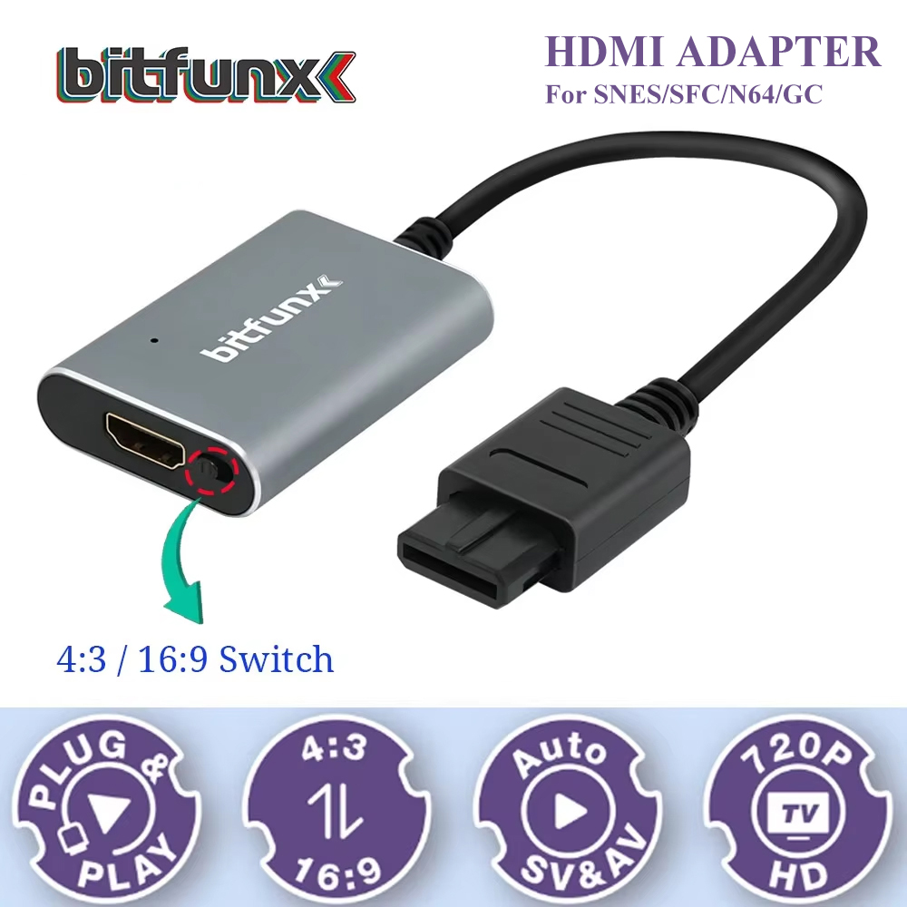 Bitfunx 720P Svideo / AV To HD – Retro Gaming Fun recenzja i cena