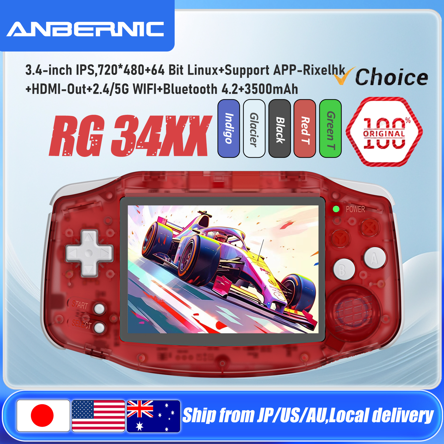ANBERNIC RG34XX Handheld Game  – Retro Gaming Hdmi recenzja i cena