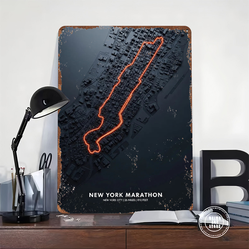 New York Marathon Map Tin Post – Retro Gaming York recenzja i cena