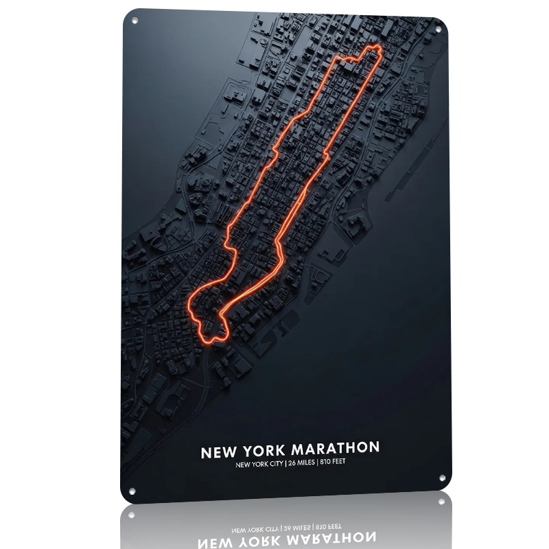 New York Marathon Map Tin Post – Retro Gaming York recenzja i cena