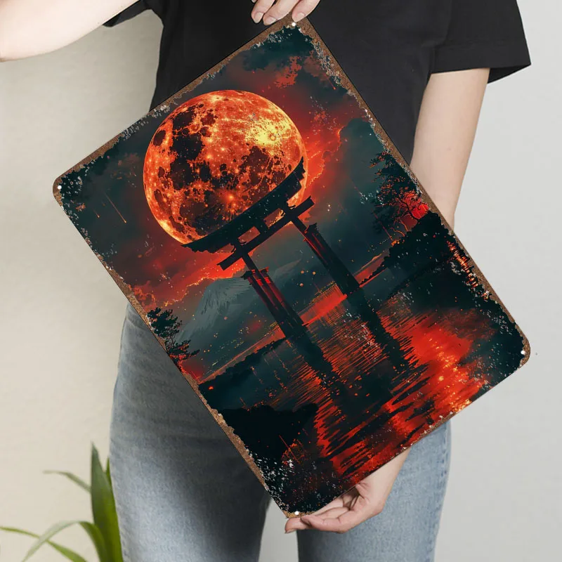 Blood Moon Torii Sign Printing – Retro Gaming At recenzja i cena