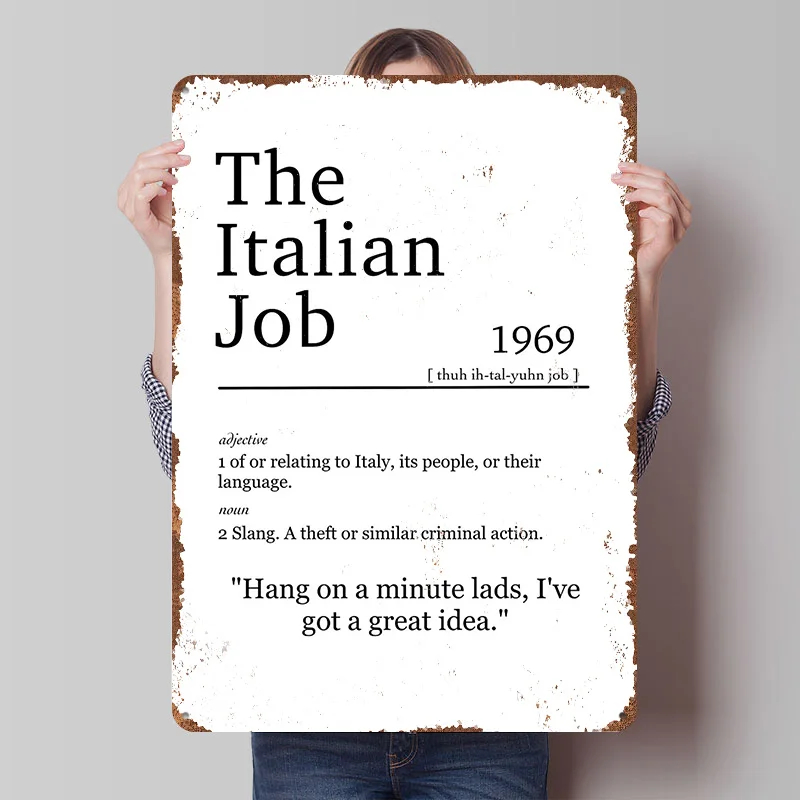 Italian Job Poster Customized  – Retro Gaming Jobs recenzja i cena