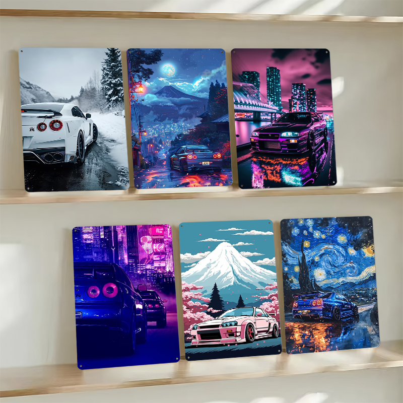 （Nissan） Posters Retro Car Met – Retro Gaming At recenzja i cena
