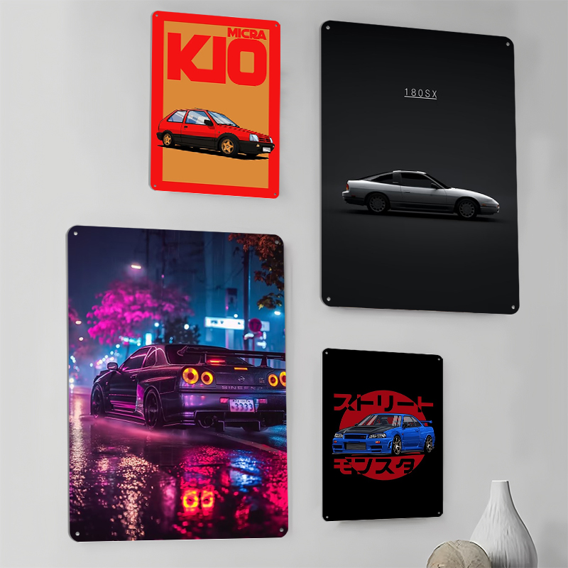 （Nissan） Posters Retro Car Met – Retro Gaming At recenzja i cena