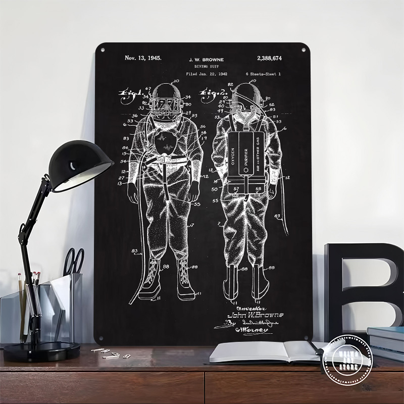 1945 Diving Suit Patent Metal  – Retro Gaming At recenzja i cena