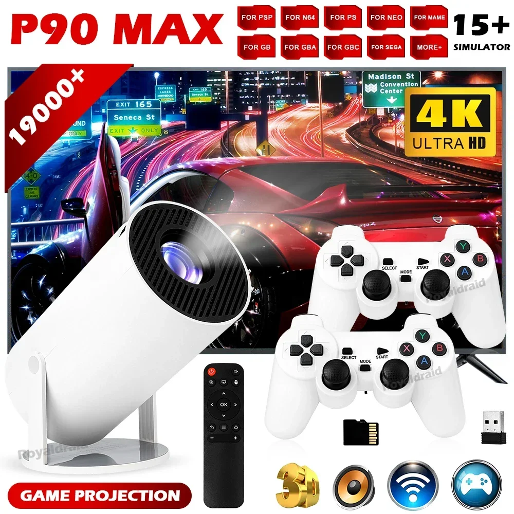 P90 Max Portable Smart Gaming  – Retro Gaming And Projector recenzja i cena