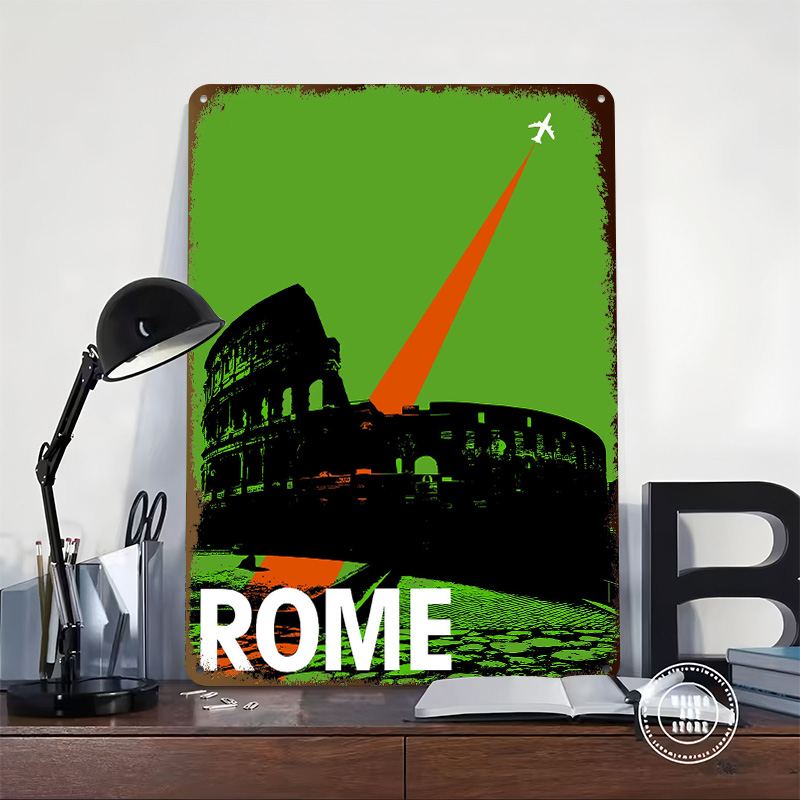 Rome Travel Metal Poster Custo – Retro Gaming At recenzja i cena