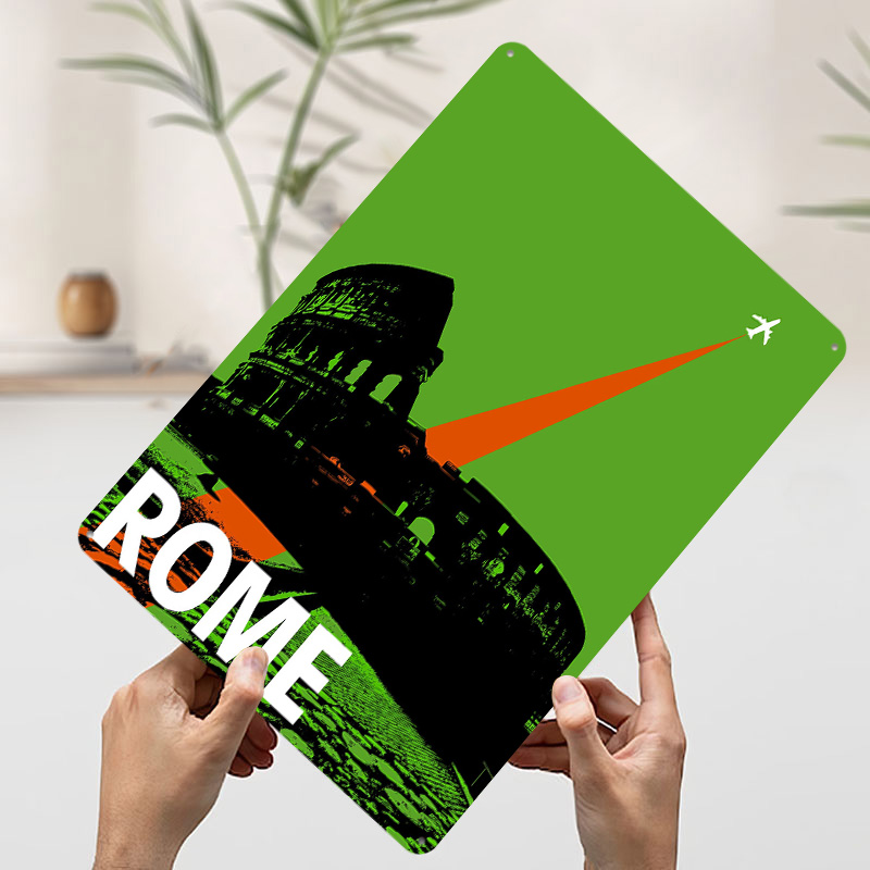 Rome Travel Metal Poster Custo – Retro Gaming At recenzja i cena