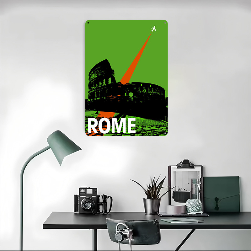 Rome Travel Metal Poster Custo – Retro Gaming At recenzja i cena