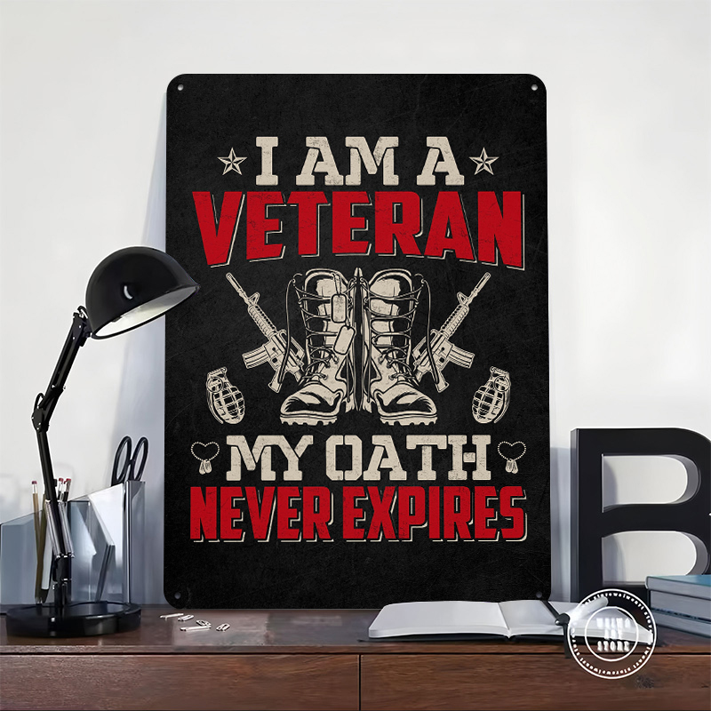 Veteran Military Quote Metal P – Retro Gaming At recenzja i cena