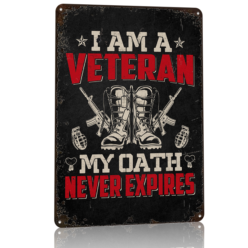 Veteran Military Quote Metal P – Retro Gaming At recenzja i cena