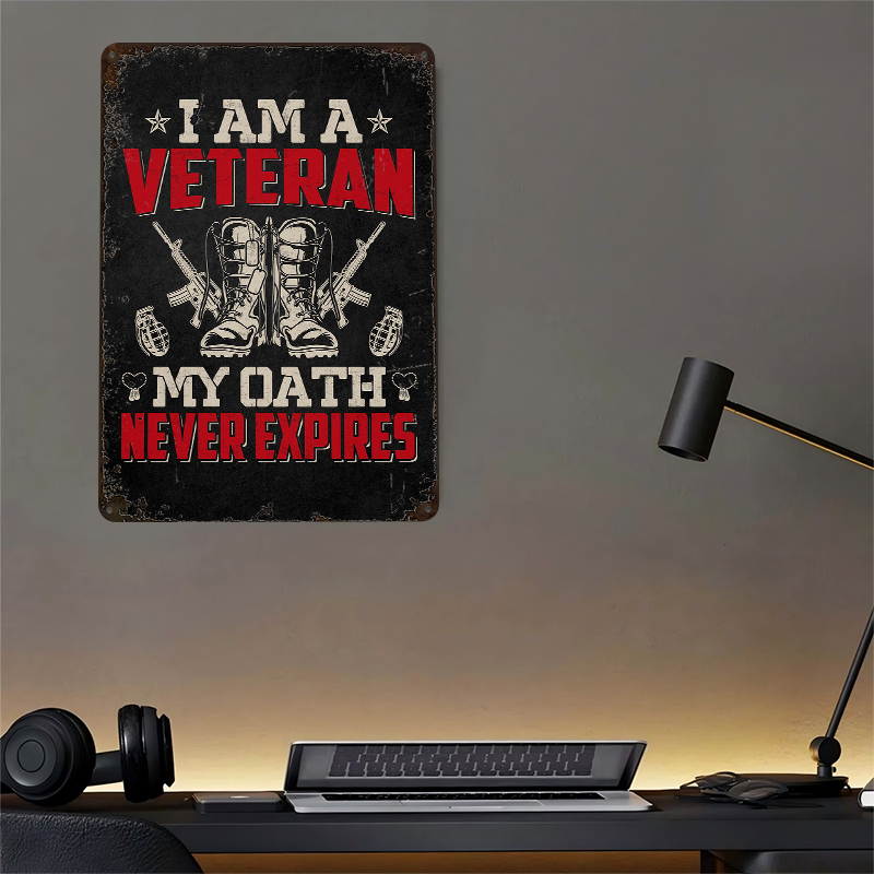 Veteran Military Quote Metal P – Retro Gaming At recenzja i cena
