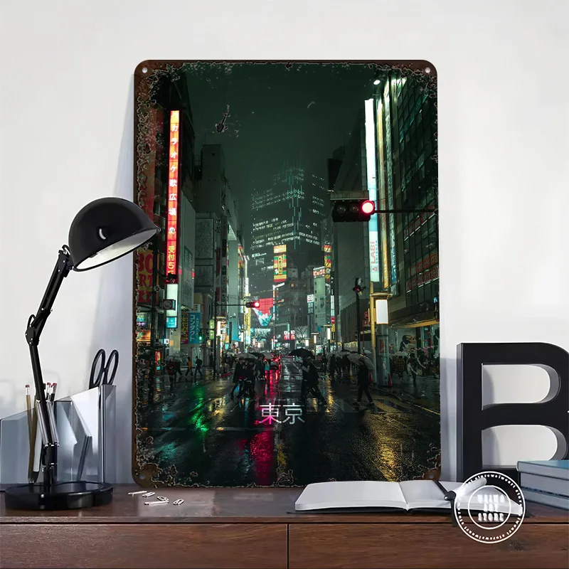 Shibuya Rainy Vibe Printed Pos – Retro Gaming Vibe recenzja i cena