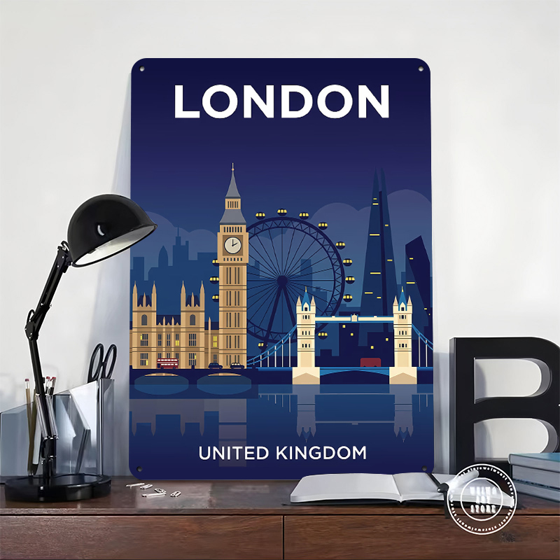 London Skyline At Night Poster – Retro Gaming At recenzja i cena