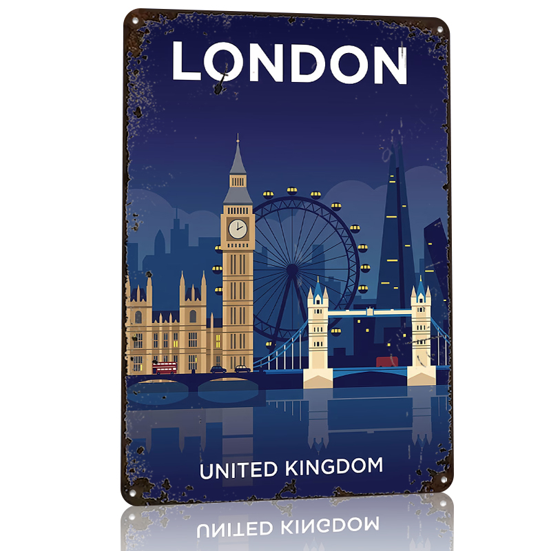 London Skyline At Night Poster – Retro Gaming At recenzja i cena