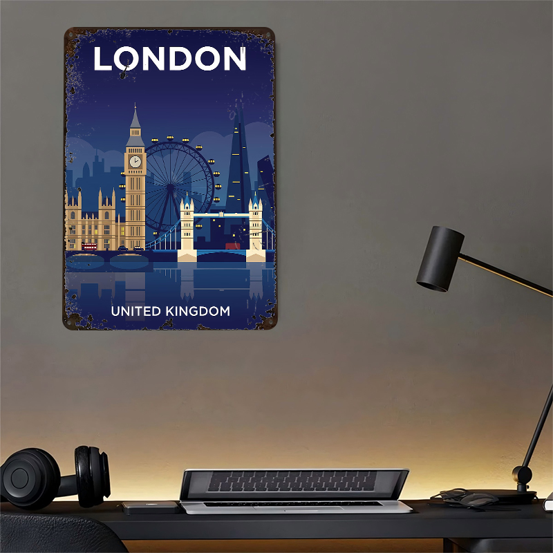 London Skyline At Night Poster – Retro Gaming At recenzja i cena