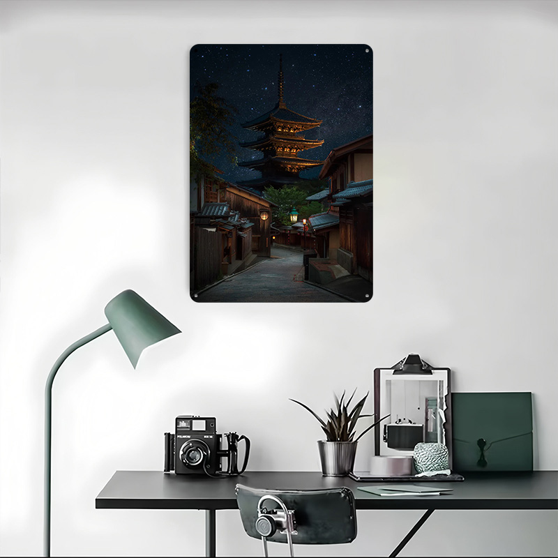 Kyoto Night Tinplate Poster Cu – Retro Gaming Kyoto recenzja i cena