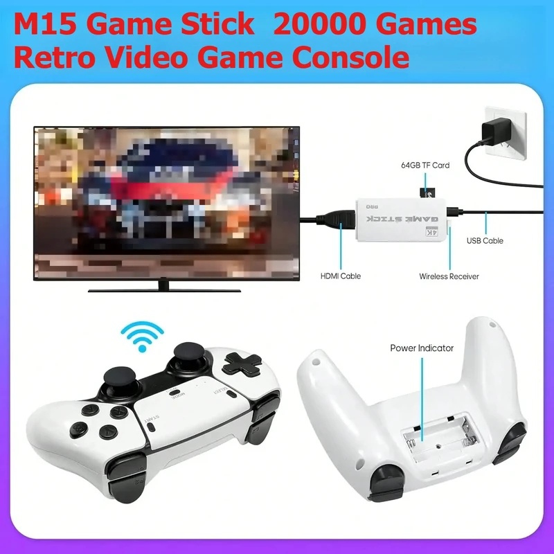 M15 Retro Video Game Stick 2.4 – Retro Gaming Joystick recenzja i cena