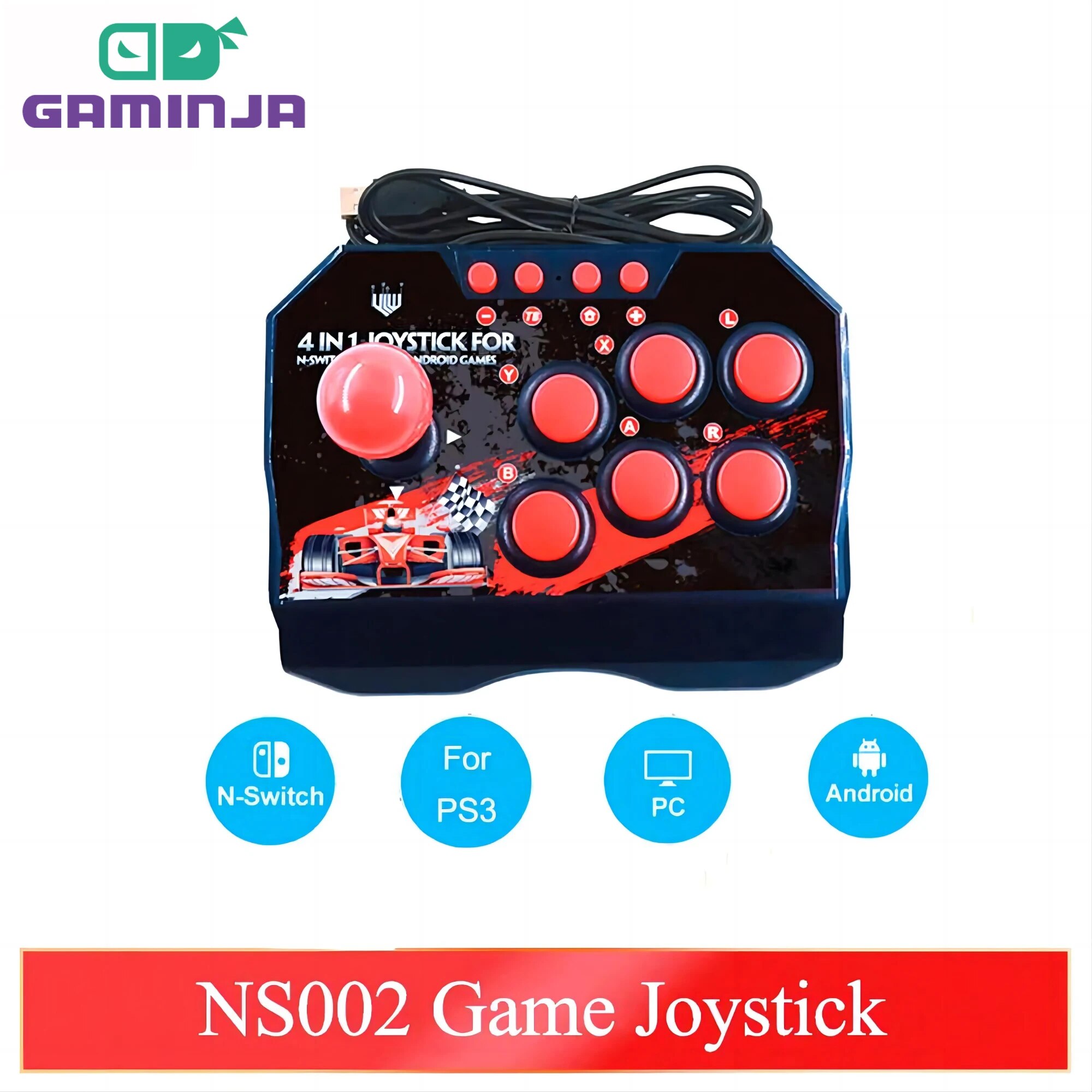 GAMINJA NS002 4 In 1 Retro Arc – Retro Gaming Joystick recenzja i cena