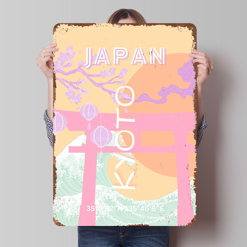 Kyoto Japan Travel Art Metal P – Retro Gaming Kyoto recenzja i cena