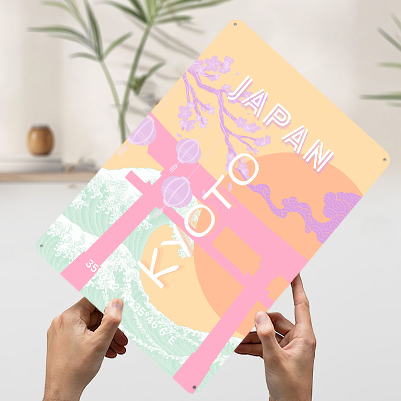 Kyoto Japan Travel Art Metal P – Retro Gaming Kyoto recenzja i cena