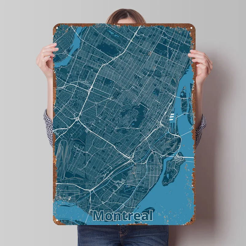 Montreal City Map Poster Map M – Retro Gaming Montreal recenzja i cena