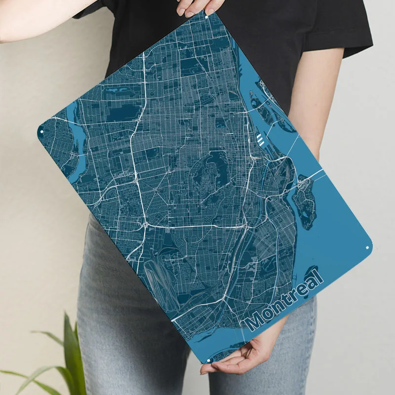 Montreal City Map Poster Map M – Retro Gaming Montreal recenzja i cena