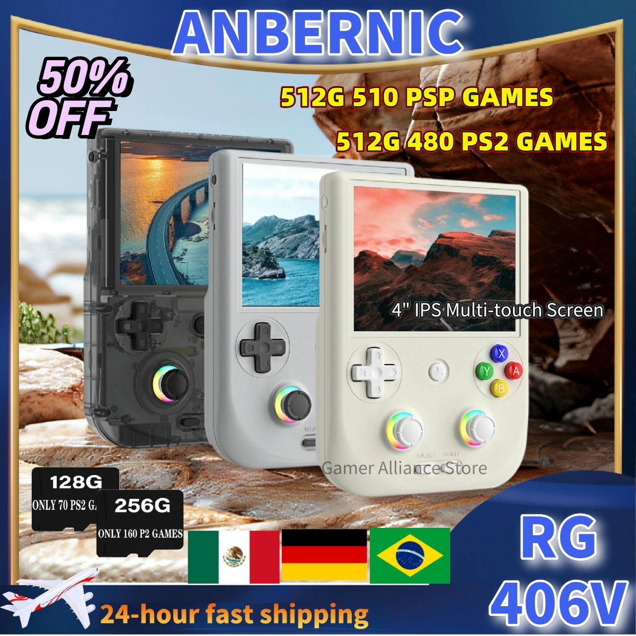 ANBERNIC RG406V RG 406V Retro  – Retro Gaming Console Lego recenzja i cena