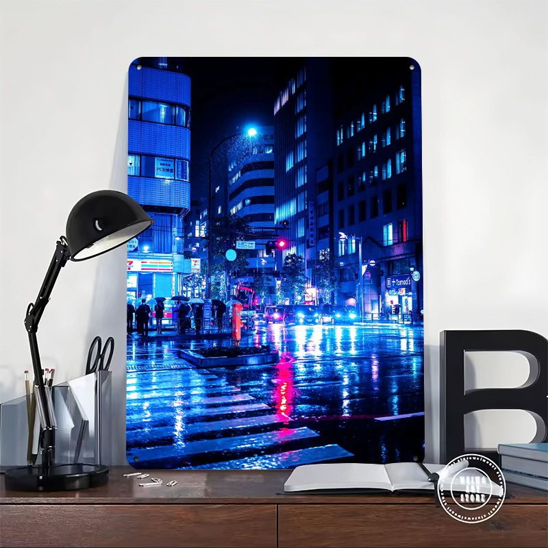 Neon Cityscape At Night Tin Po – Retro Gaming At recenzja i cena