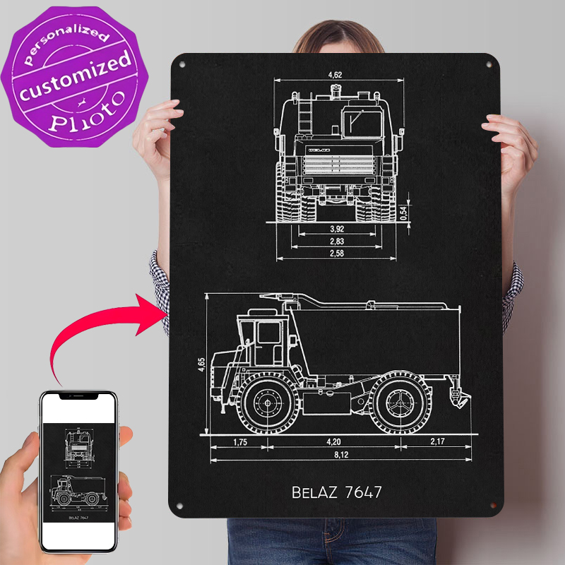 BelAZ 7647 Metal Poster Wall A – Retro Gaming At recenzja i cena