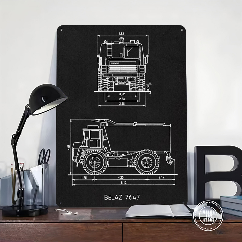 BelAZ 7647 Metal Poster Wall A – Retro Gaming At recenzja i cena