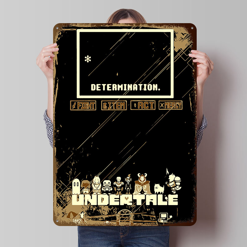 Undertale Metal Poster Custom  – Retro Gaming At recenzja i cena