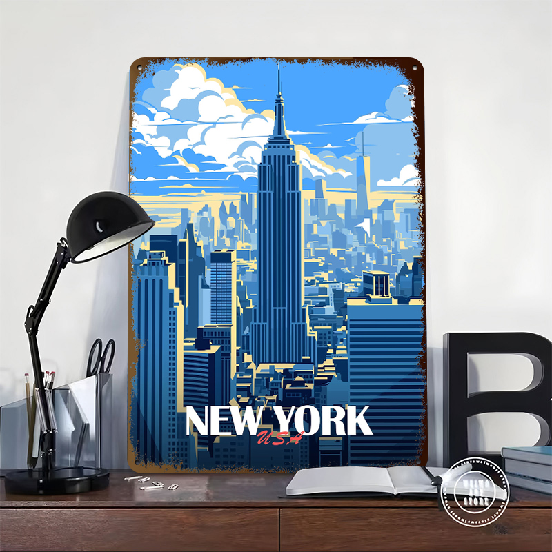 New York City Skyline Metal Po – Retro Gaming York recenzja i cena