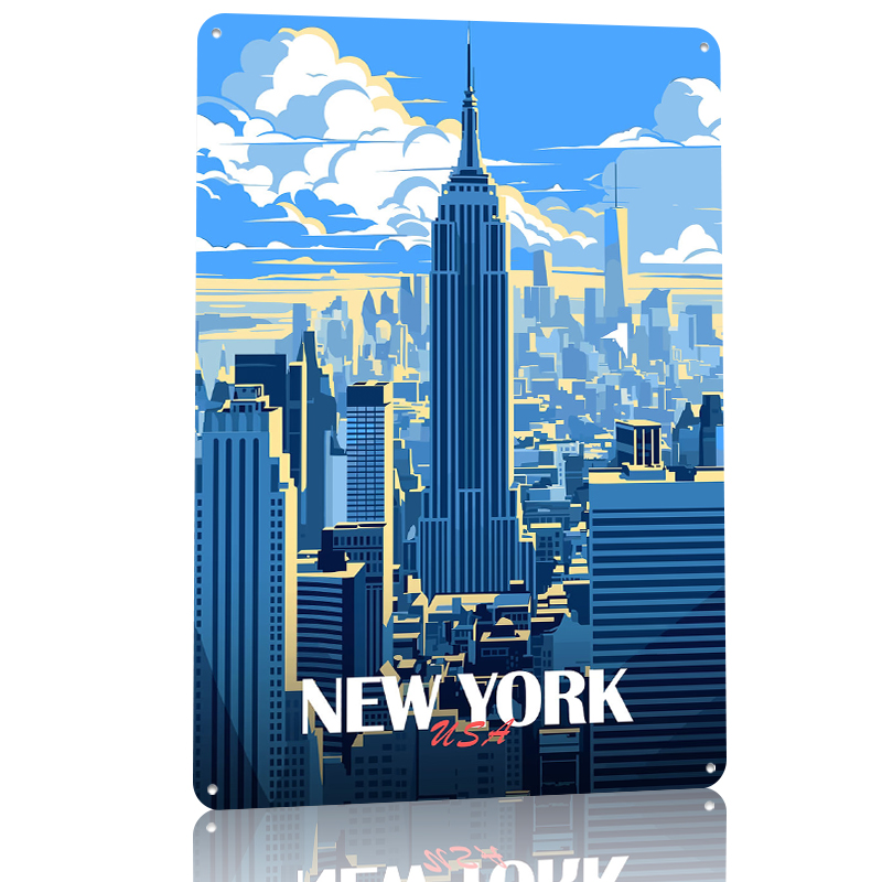 New York City Skyline Metal Po – Retro Gaming York recenzja i cena