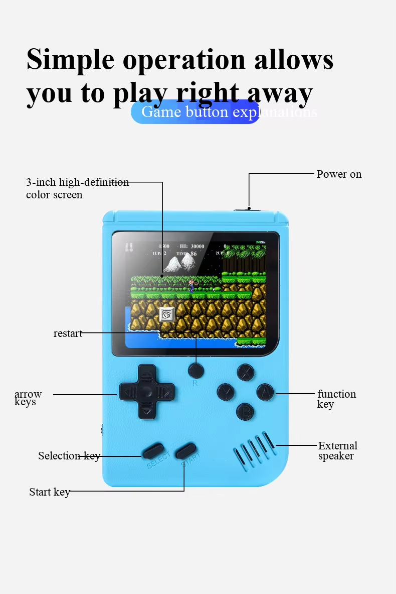 NEW 3 Inch Portable Retro Mini – Retro Gaming Console Lego recenzja i cena